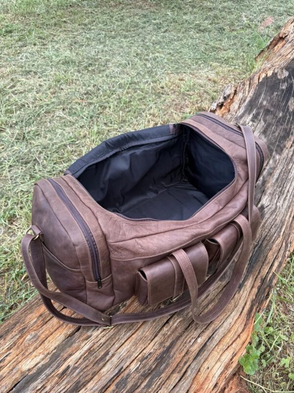 Leer reissakke/ leather duffel bags