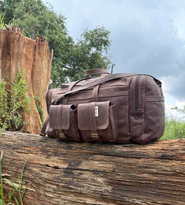 Leer reissakke/ leather duffel bags
