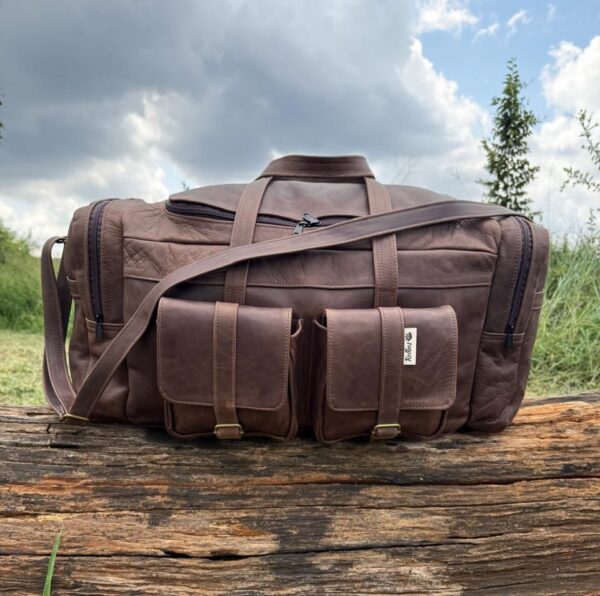 Leer reissakke/ leather duffel bags