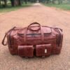 Leer reissakke/ leather duffel bags