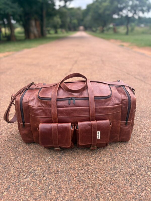 Leer reissakke/ leather duffel bags