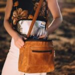 Leer koelsakkie/leather cooler bag