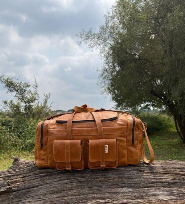 Leer reissakke/ leather duffel bags