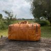 Leer reissakke/ leather duffel bags