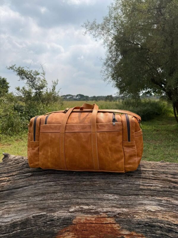 Leer reissakke/ leather duffel bags