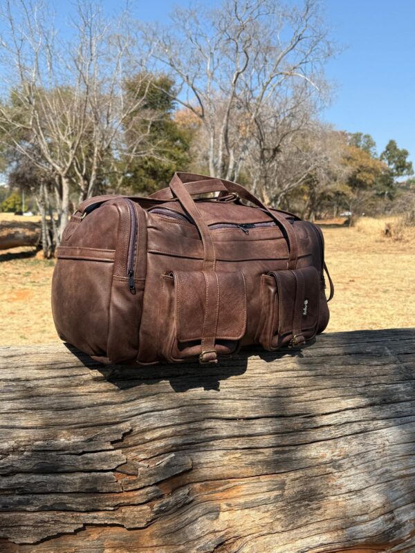 Leer reissakke/ leather duffel bags