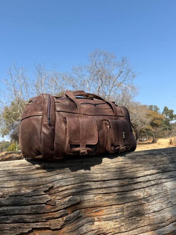 Leer reissakke/ leather duffel bags
