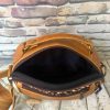 77 Ancre Leer Slingbag met Luiperd-print-insetsel