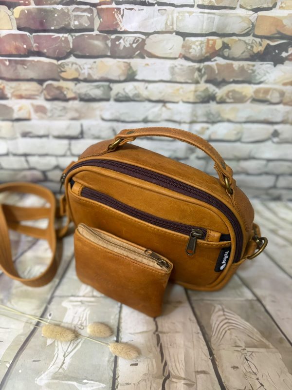 a Ancre Leer Slingbag en kleingelsakkie Kombo