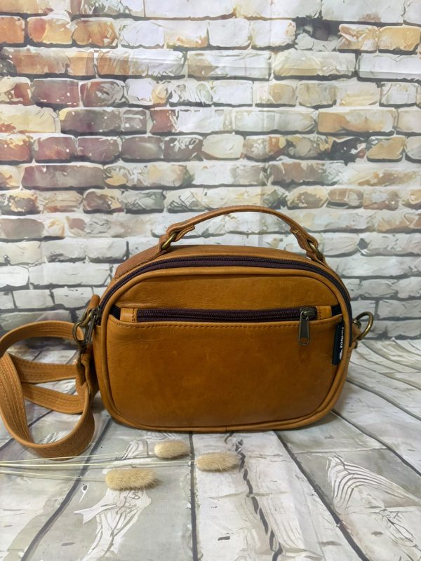 b Ancre Leer Slingbag en kleingelsakkie Kombo
