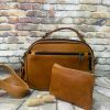 d Ancre Leer Slingbag en kleingelsakkie Kombo