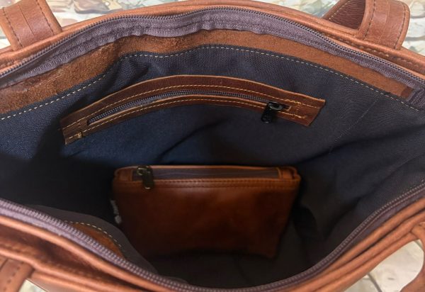 e Carla Curve tote handsak met mini grimeersakkie kombo