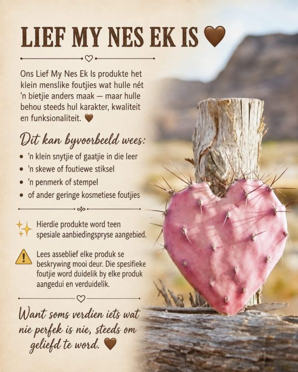 Sling Rits-Knip Beursies - Lief MY nes Ek is