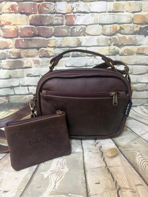 ab Ancre Leer Slingbag en kleingelsakkie Kombo