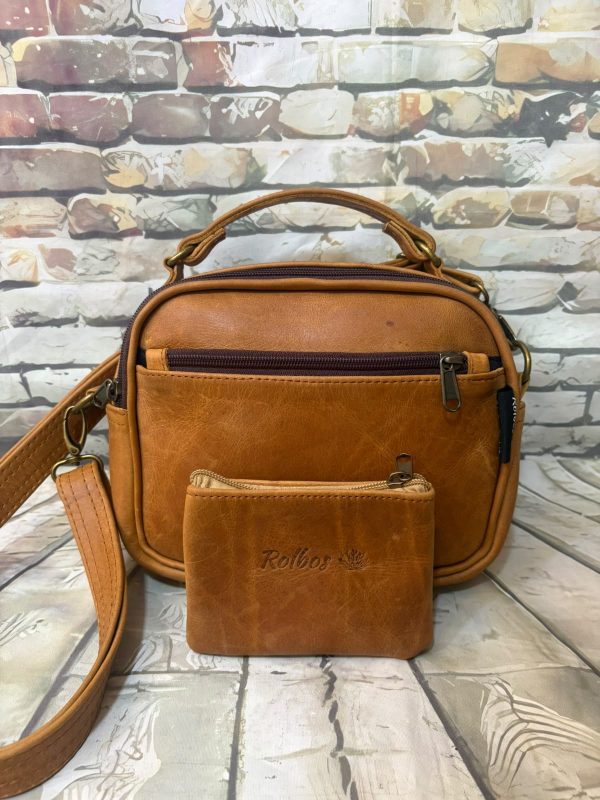 ag Ancre Leer Slingbag en kleingelsakkie Kombo